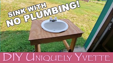 Garage or Workshop Sink With NO Plumbing | DIY