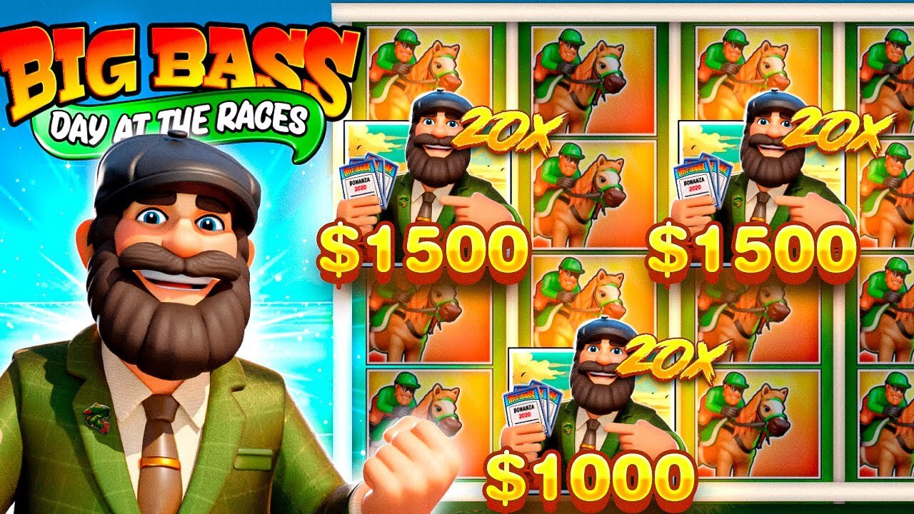 THE FIRST EVER 20X ALL WINS LEVEL ON BIG BASS DAY AT THE RACES!