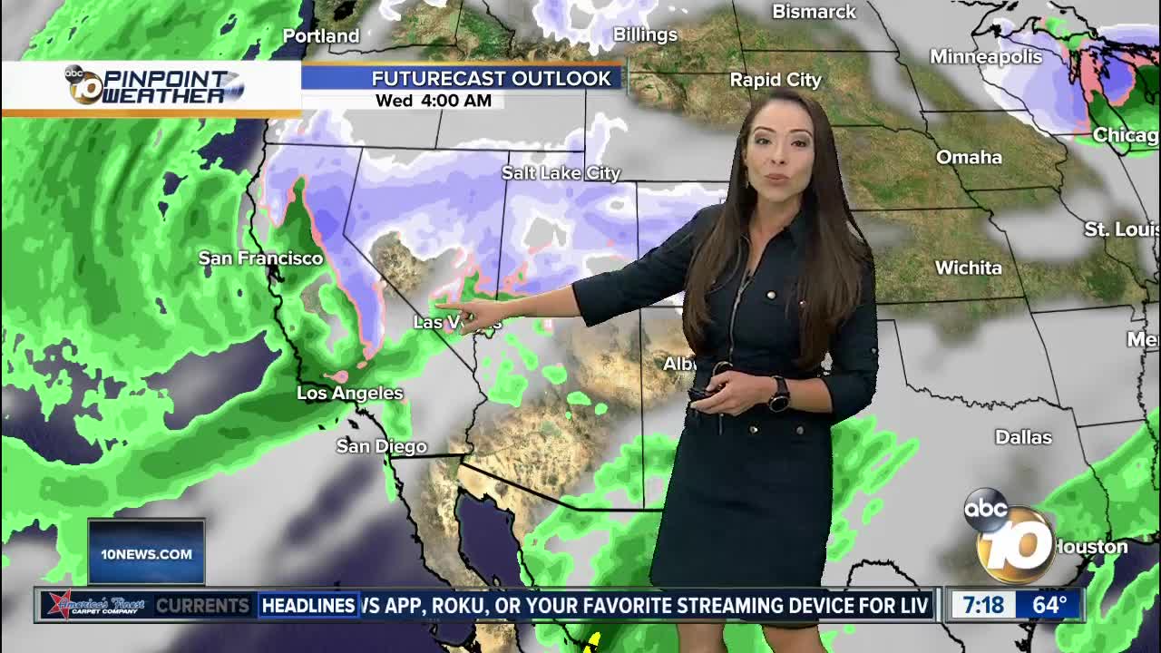10News Pinpoint Weather with Meteorologist Angelica Campos