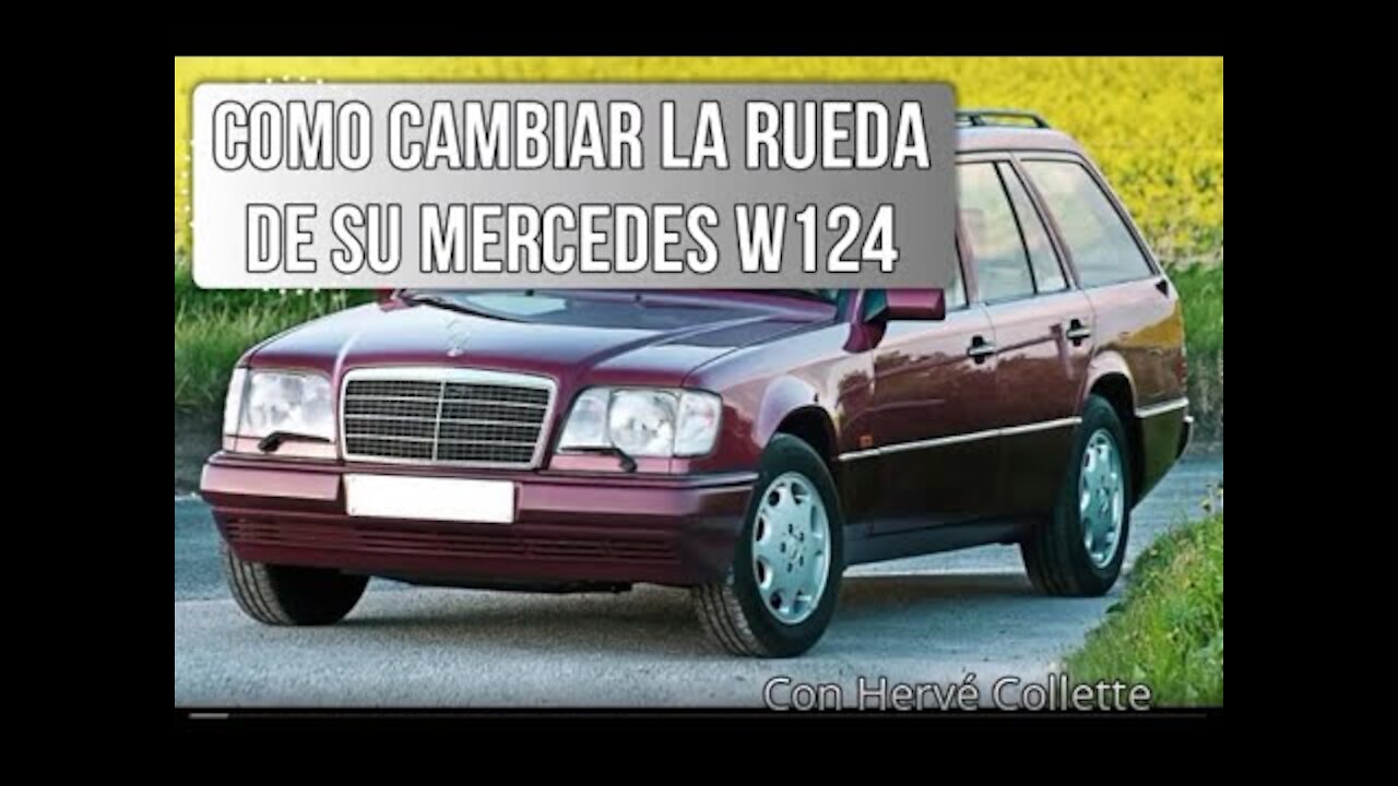 Mercedes Benz W124 - Cómo cambiar una rueda tutorial