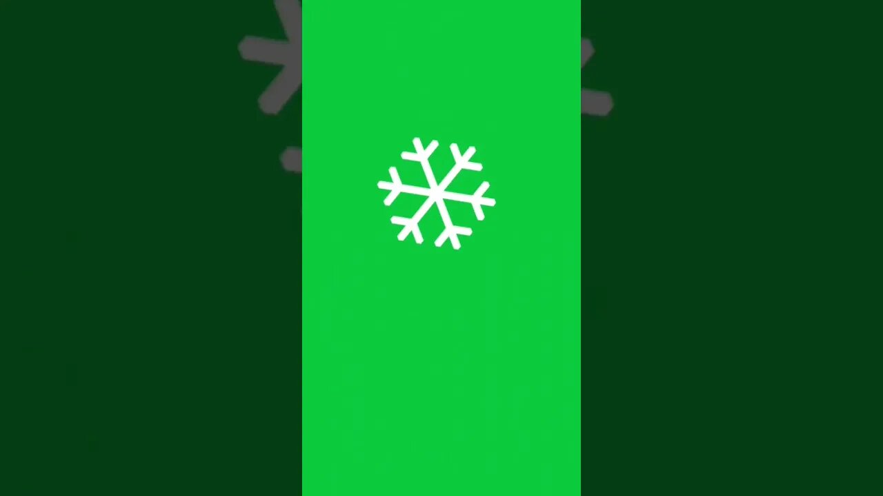 A snowflake drops in green screen (no copyright) #shorts #greenscreen #green #snow #snowflake #art