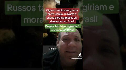 Cigano previu guerra entre Coreia do Norte e Japão com japonês vindo ao Brasil fugidos da guerra