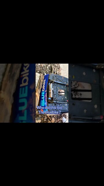 Why destroy the BostonBlue Bike? #blackyoutube #boston #bicycling #short