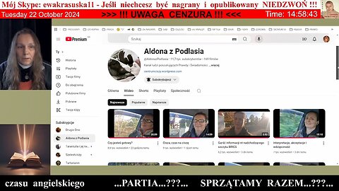 4964 - Weryfikacja treści Aldony jakie opowiada na swoim kanale ‪@AldonazPodlasia‬ 👮‍♀️ - 22.10.2024