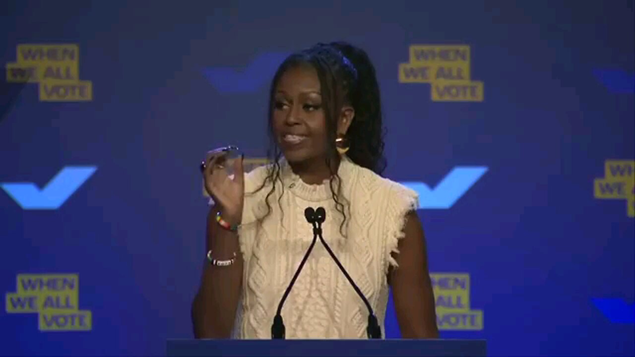 Michelle Obama gives heart warming speech.