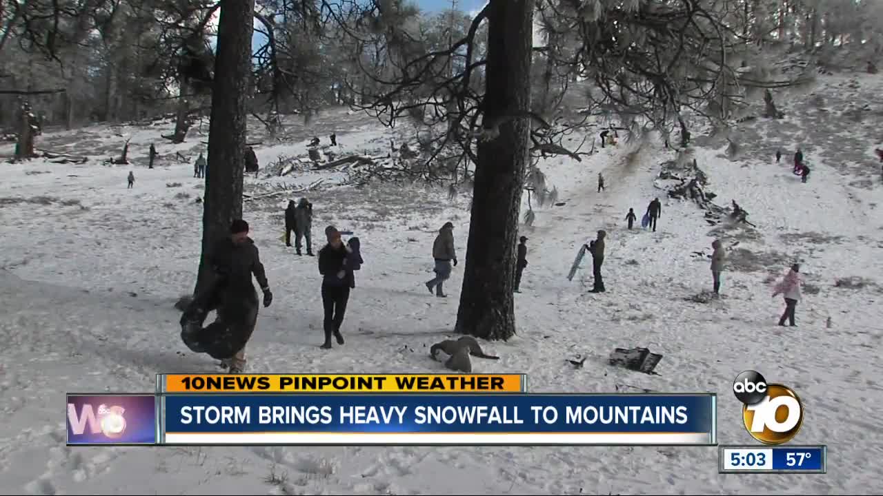 Storms bring heavy snow to mountains