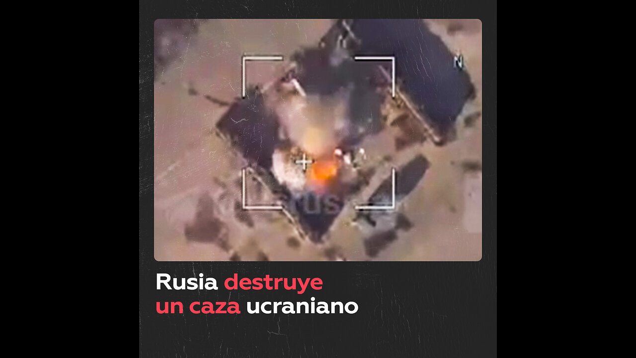 Dron ruso destruye un avión ucraniano Su-25