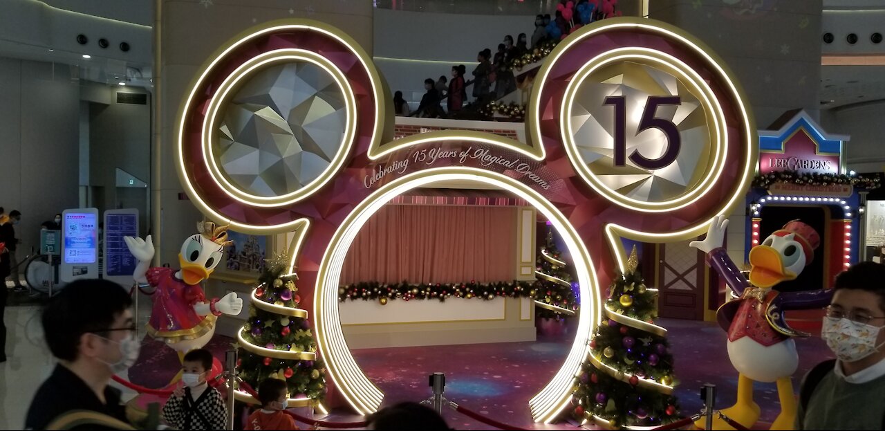 Disneyland Christmas Decoration in Hysan Place, Hong Kong