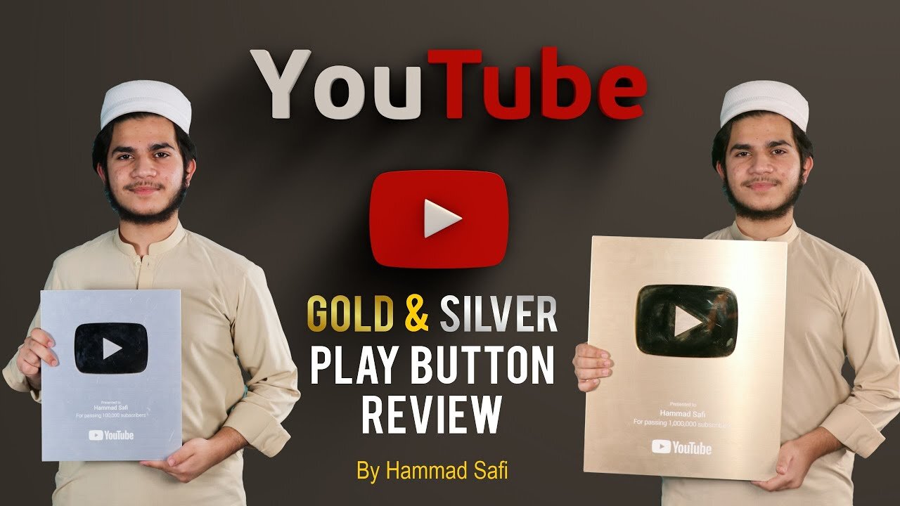 Youtube Golden & Silver Play Button Unboxing || Thanks for Supporting Me || Hammad Safi