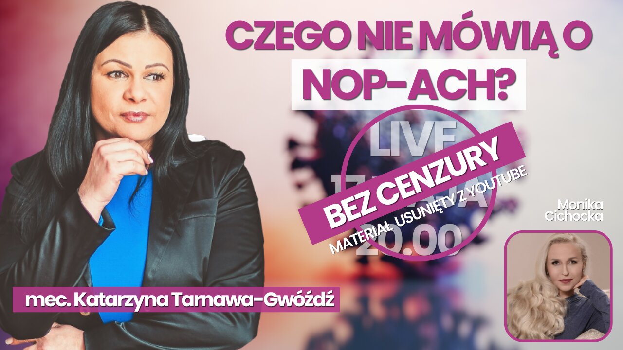 TEGO NIE ZOBACZYSZ NA YOUTUBE! NOP-y | MONIKA CICHOCKA&MEC. KATARZYNA TARNAWA GWÓŹDŹ