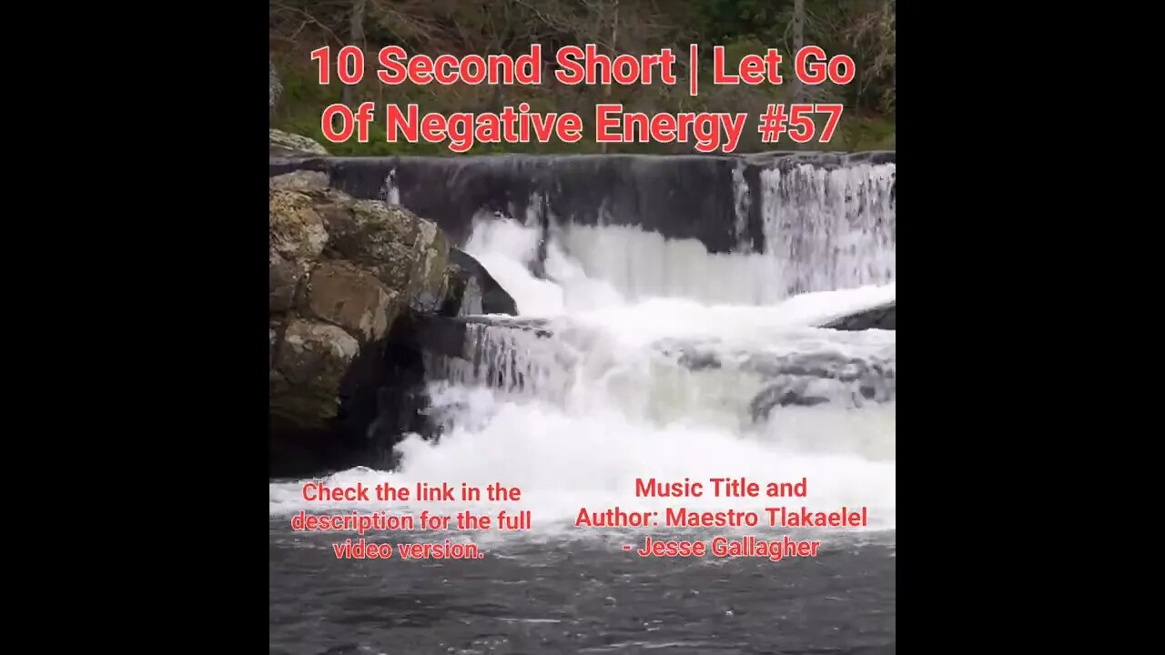 10 Second Short Of Let Go Of Negative Energy | #meditation #shorts #shortsvideo #waterfall #57