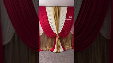 Triple Layer Draped Backdrop #backdrop #draping #wedding