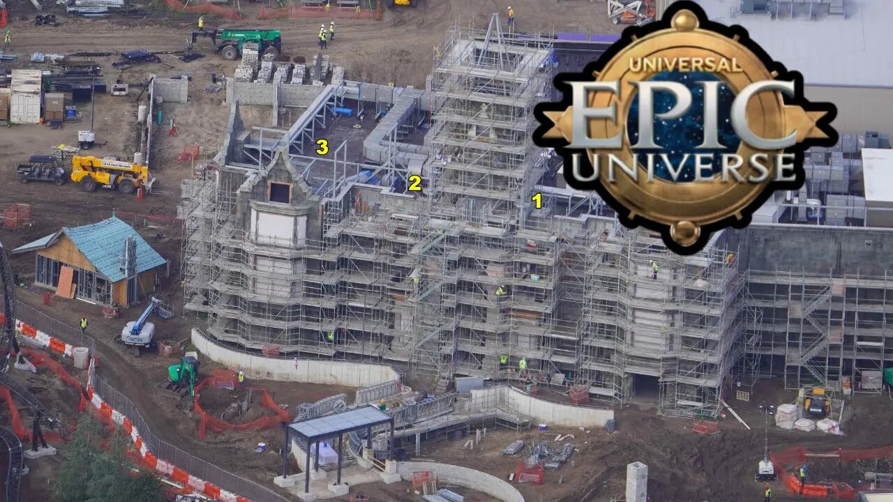 Epic Universe Construction Update | Facades Appear | Universal Orlando Resort