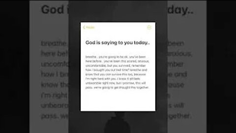 someone needs this word from God