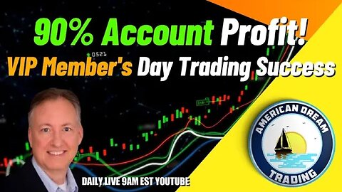 Achieving 90% Account Profit - VIP Member's Day Trading Success