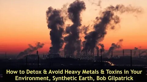 How to Detox & Avoid Heavy Metals & Toxins in Your Environment, Synthetic Earth, Bob Gilpatrick