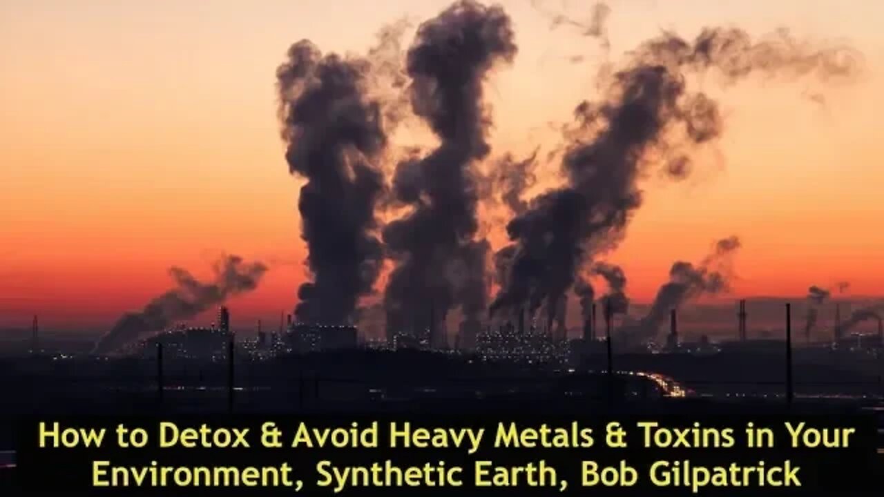 How to Detox & Avoid Heavy Metals & Toxins in Your Environment, Synthetic Earth, Bob Gilpatrick