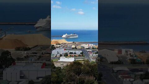 Cruise Ship Reverses Out Of Port. #trending #shorts #merchantnavy #lifeatsea #ship #cruiseship