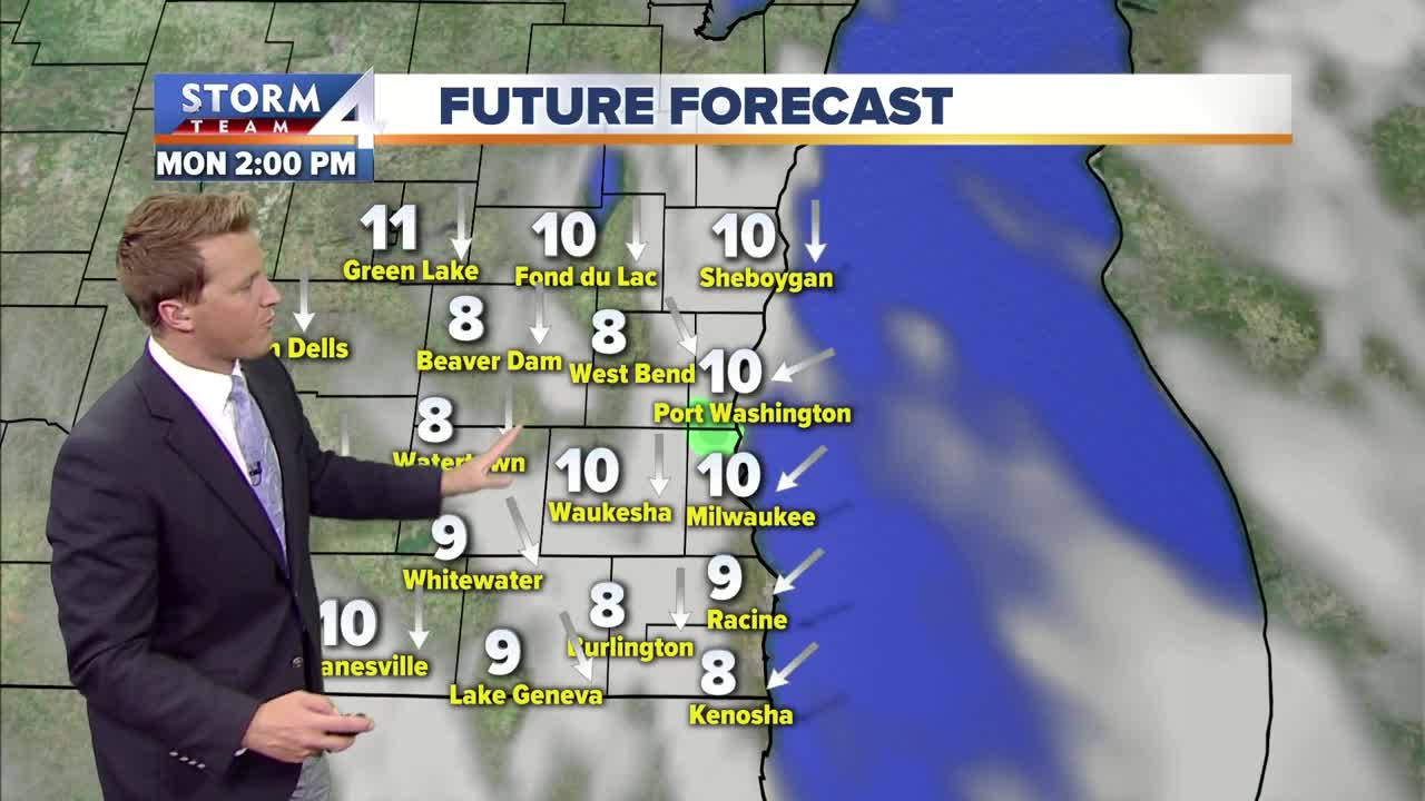 Clouds clear by afternoon