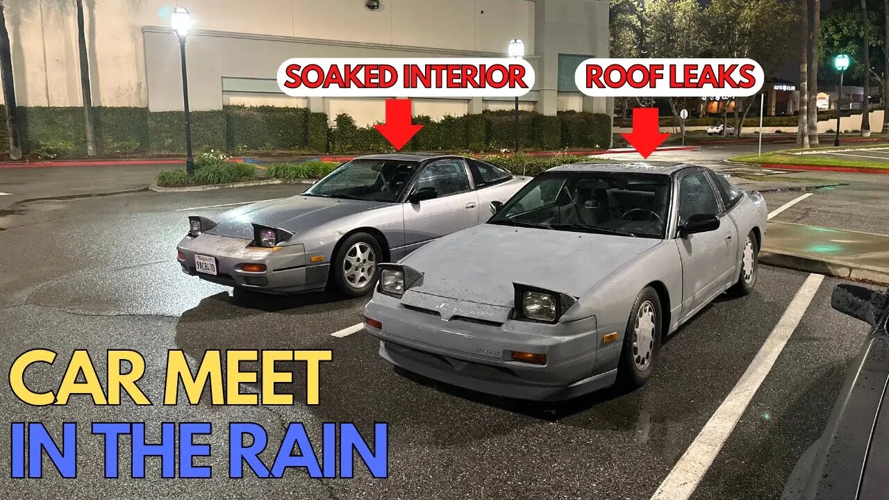 OUR CARS HATE THE RAIN!! (CAR MEET VLOG)