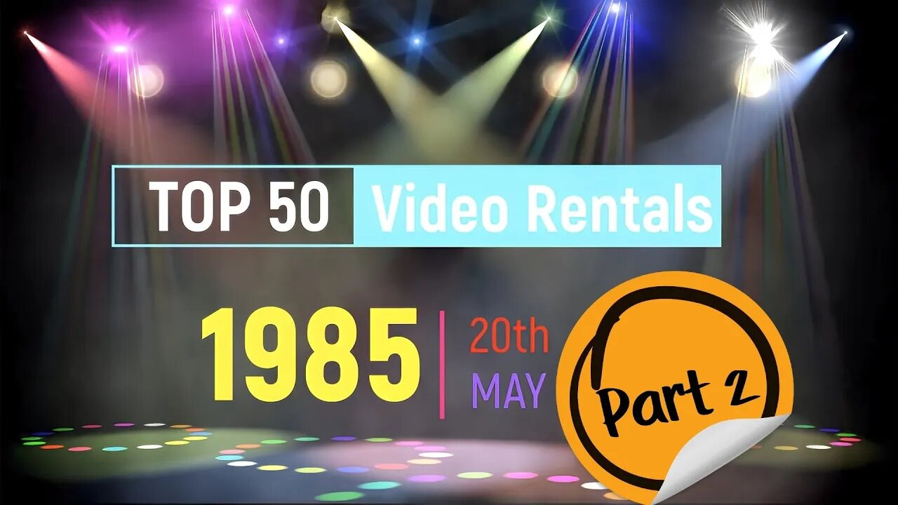 Top 50 UK VHS Tape Video Rentals 20th May 1985 Part 2 25 -1