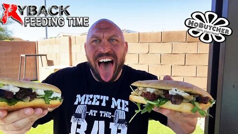 Ryback Feeding Time: No Butcher No Steak Sandwiches with No Egg Salad Review