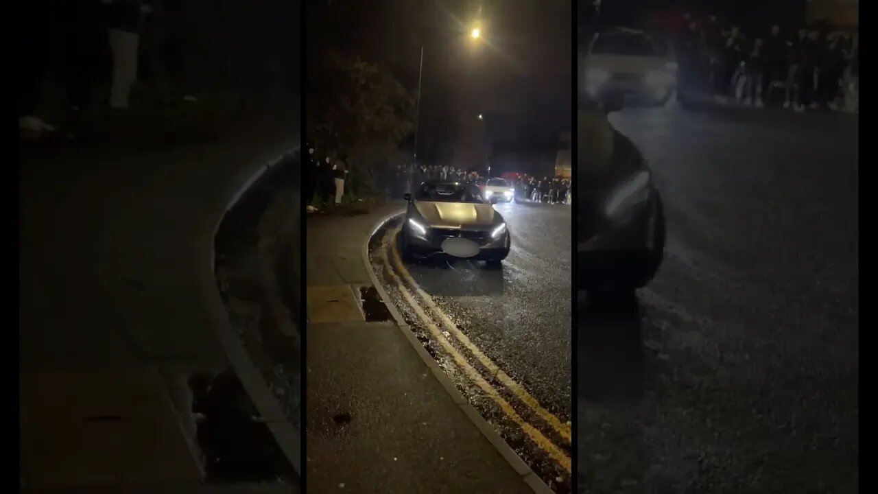 MERC SMASHES KERB