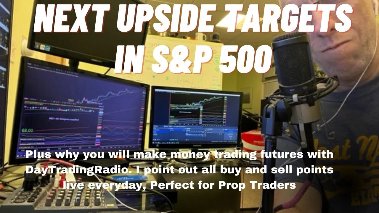 Next Upside Targets in $SPX S&P 500 plus Why you will make money trading with Day Trading Radio