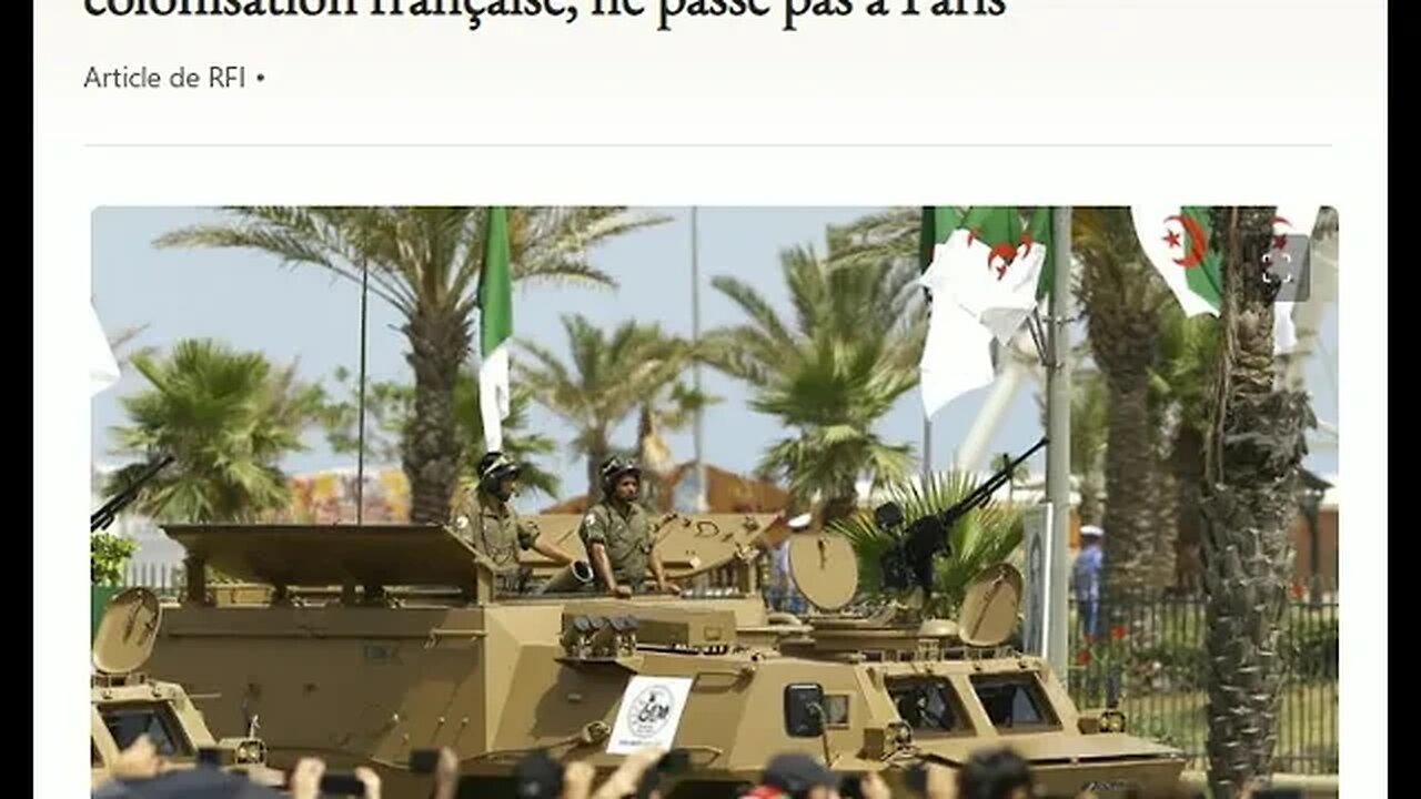 Hymne algérien: le troisième couplet, évoquant la colonisation française, ne passe pas à Paris