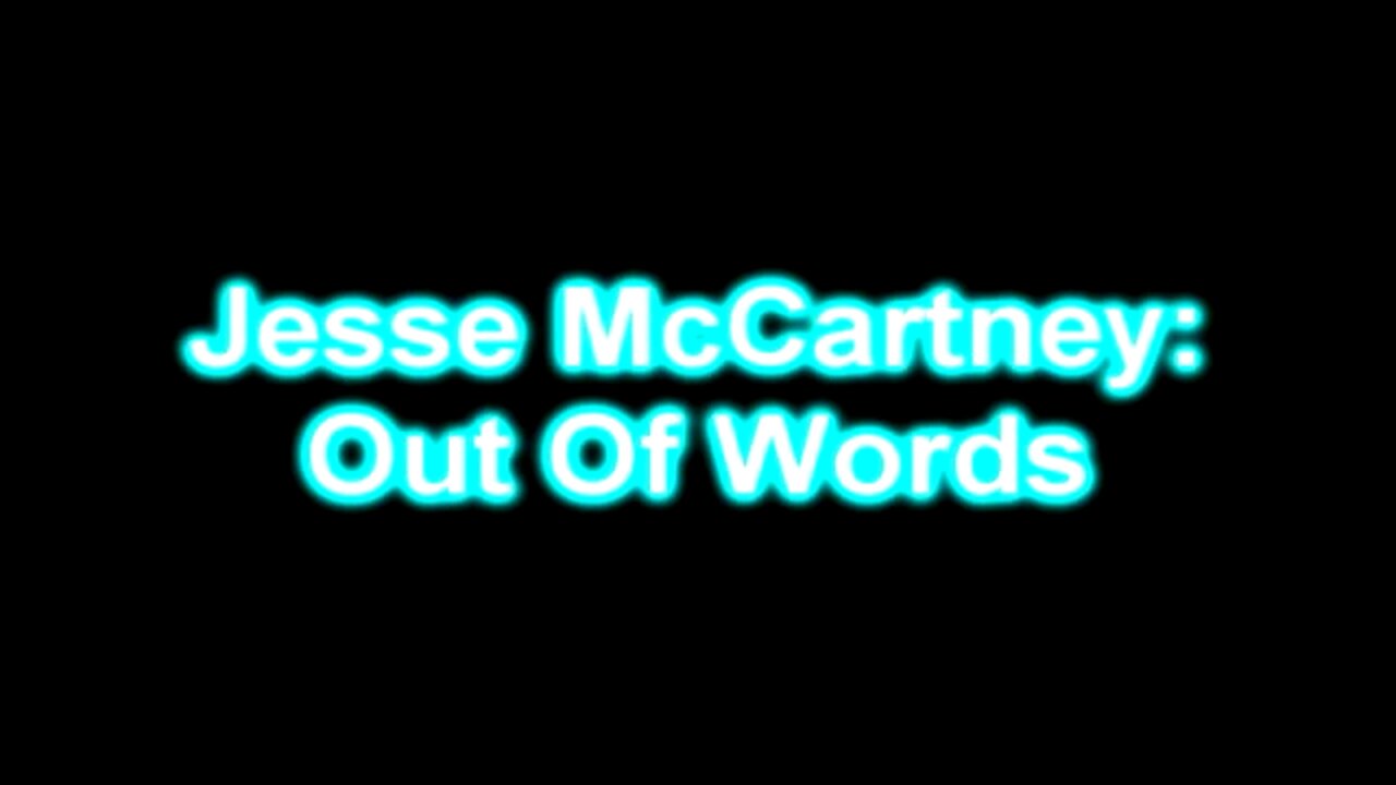 Out of words by Jesse McCartney