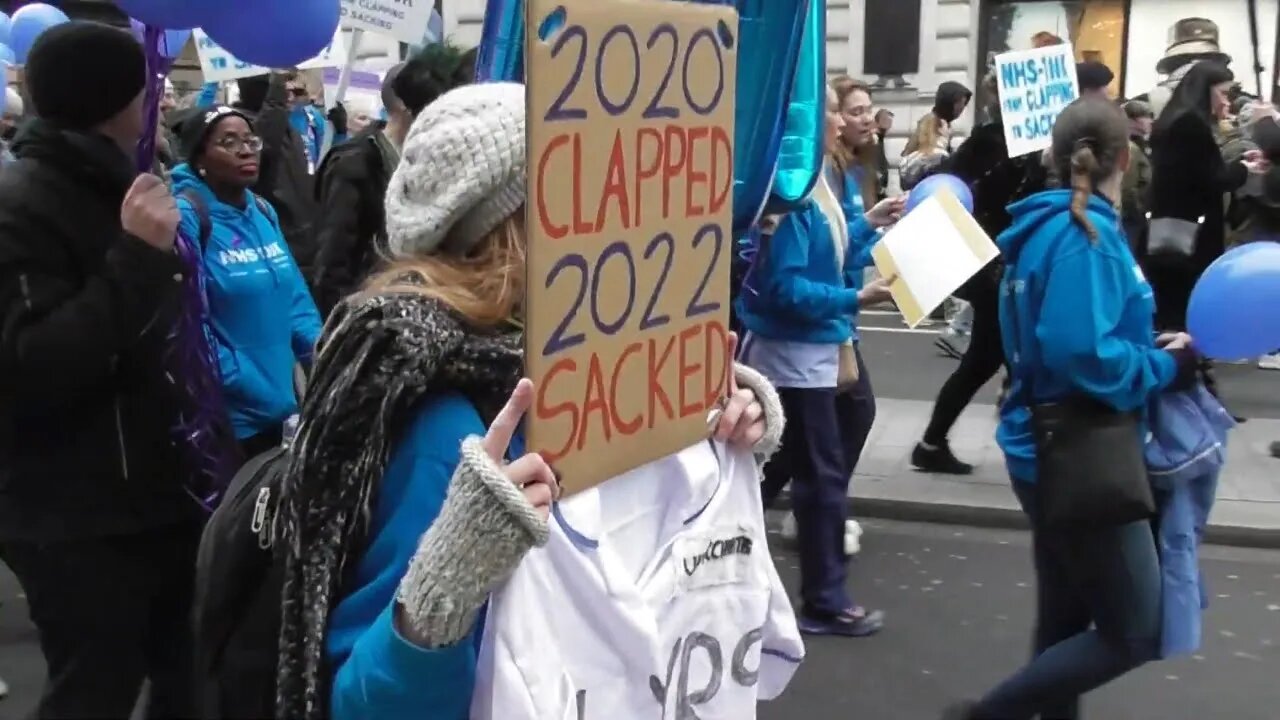 2020 CLAPPED 2022 SACKED #WorldWideDemo #nhs 22/01/22