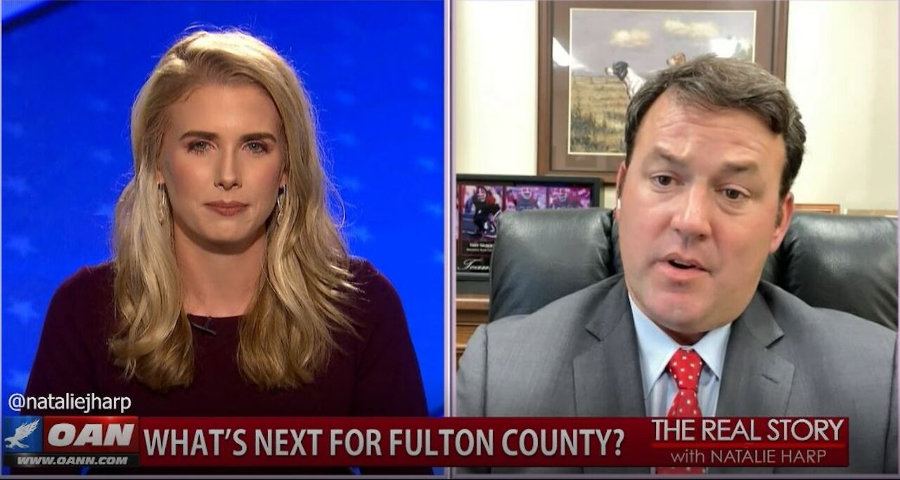 The Real Story - OAN Future of Fulton County with State Sen. Burt Jones