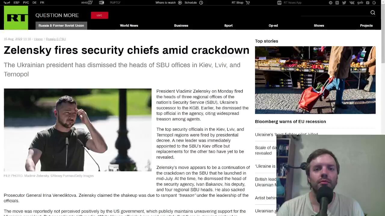 Zelensky fires three more security chiefs amid loyalty crackdown