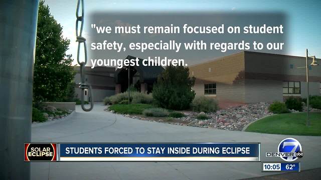 Hundreds of kids won't be watching the eclipse outside in DougCo because of safety concerns