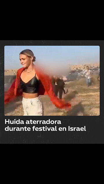 Escalofriante escape de festival en el desierto durante la incursión de Hamás en Israel