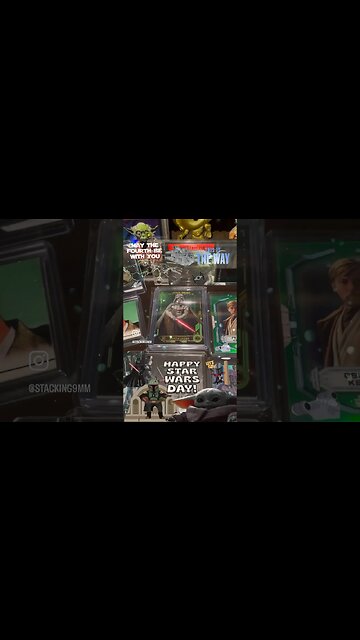Happy Star Wars Day! May the Fourth be with you 🤩👍 #starwars #collectibles #tradingcards #shorts