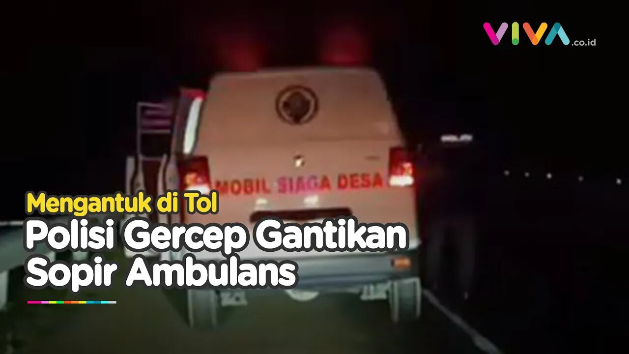 Tindakan Tak Terduga Seorang Polisi saat Sopir Ambulans Mengantuk Bawa Pasien Darurat