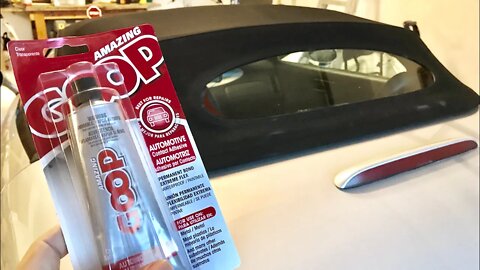 How to glue separating convertible top and rear window on my Plymouth Prowler