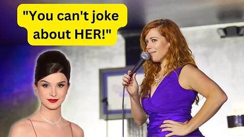 Heckler TRIGGERED by Dylan Mulvaney joke 😂 (ft. Arielle Scarcella)