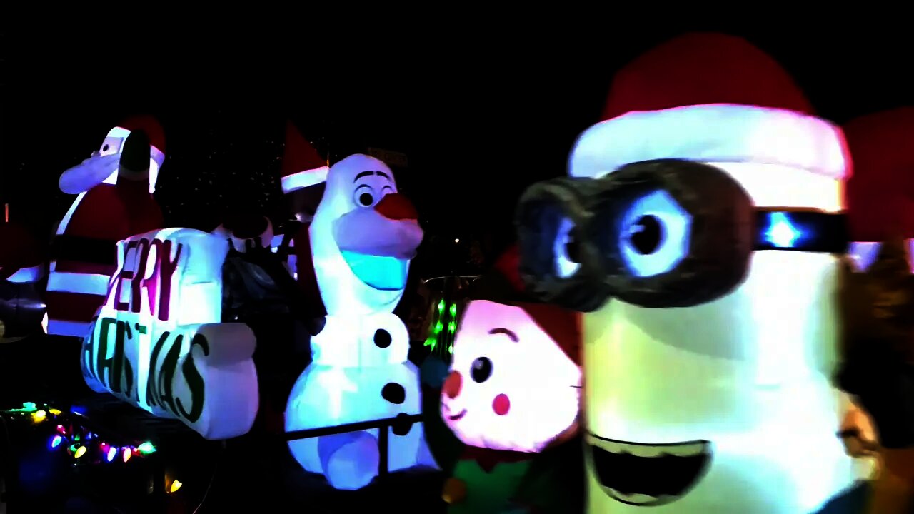 The Holiday Season Starts with the Light Parade on Mesquite Blvd in Mesquite Nevada.