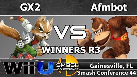 GX2 (Fox) vs. Afmbot (Donkey Kong) - SSB4 Winners R3 - SC44