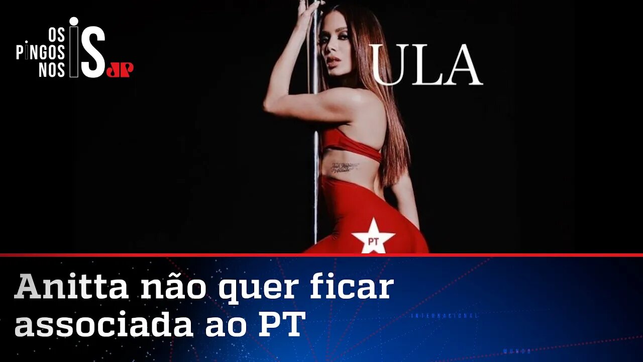 Após pedir liberação das drogas, Anitta desautoriza PT a usar sua imagem