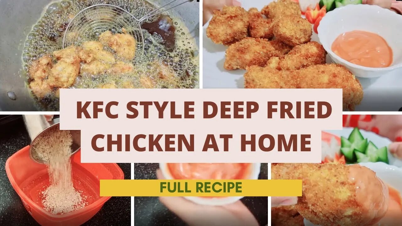 Crispy Deep Fried Chicken | How to KFC Style Fry Chicken🍗 | Chicken Kaise Banaen