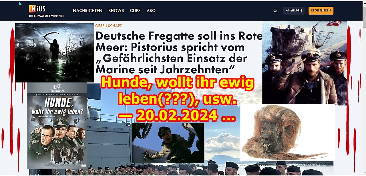 Hunde, wollt ihr ewig leben(???), usw. — 20.02.2024 …