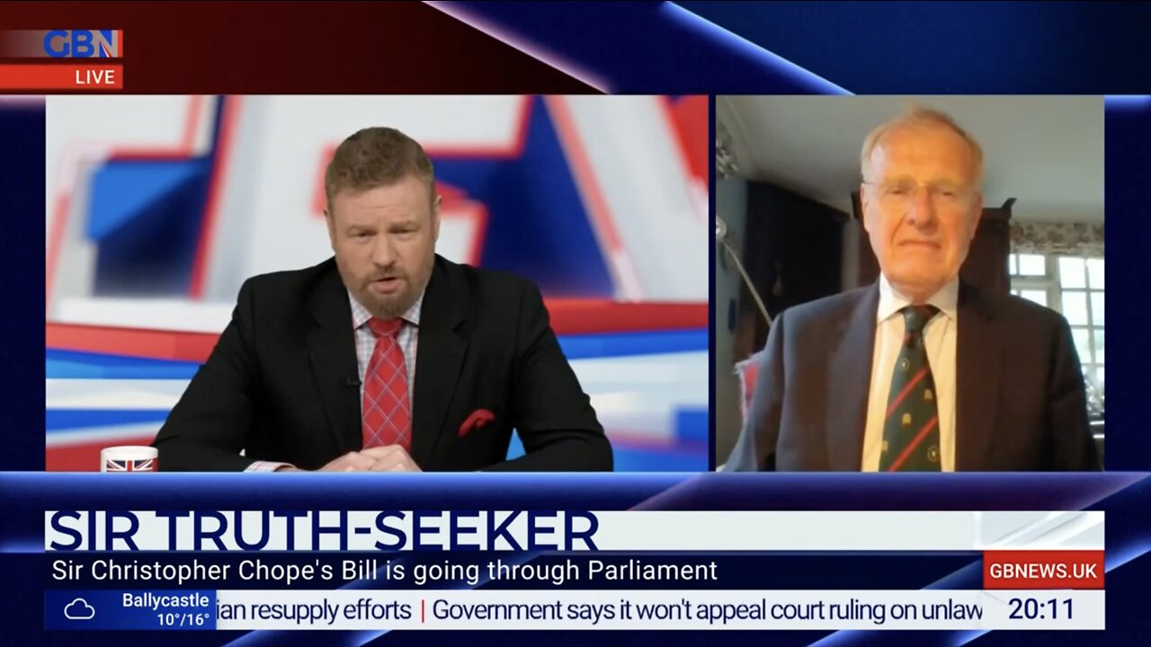 Mark Steyn GB News 4th May 2022 Chris Chope MP Covid Vaccine Injury Bill