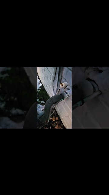 Drain pipe frozen for 90% furnace