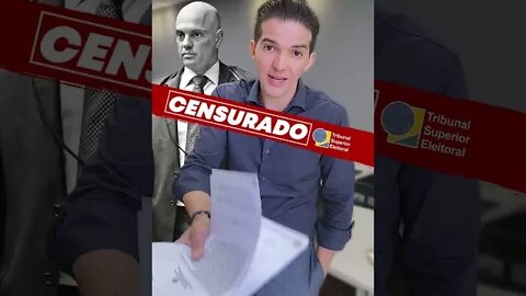 TSE ME CENSUROU! #shorts #censura #tse