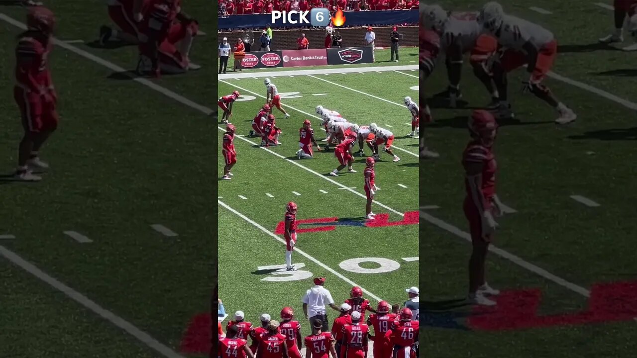 LIBERTY Vs BOWLING GREEN PICK 6️⃣🏎️💨 #americanfootball #youtubeshorts #fypシ #ncaafootball #pick6