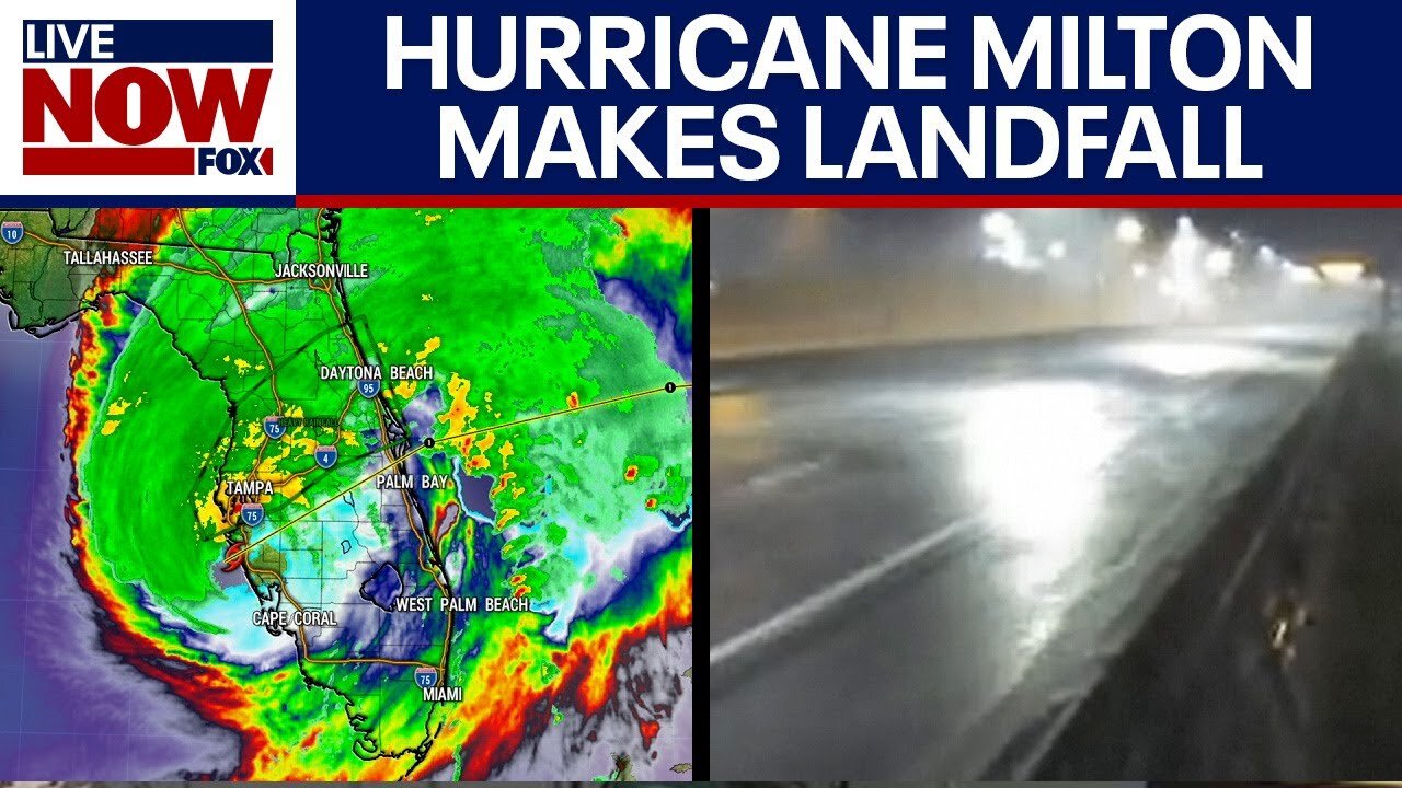 Hurricane Milton makes landfall as category 3 storm near Siesta Key, FL | LiveNOW from FOX