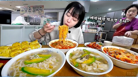 2024 2년만에 겨우 섭외 성공했어요😳 30년 전통의 지하상가 맛집? 계란주먹밥과 칼국수 먹방